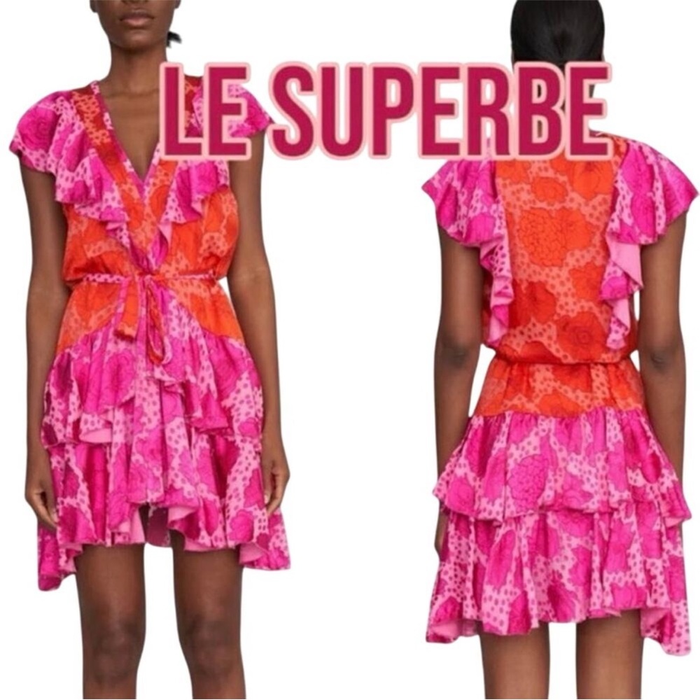 Le Superbe Aurora Flora Lil Flirt Ruffle Mini Dress - Picture 15 of 16